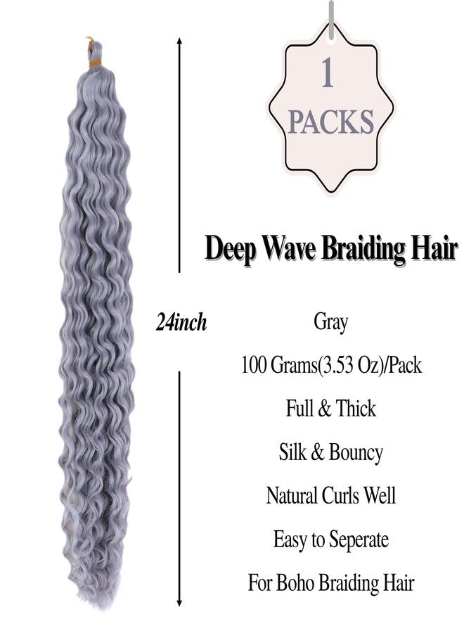 Leticia Gray Boho Braiding Hair Pre stretched Hypoallergenic Curly Braiding Hair for Boho Braids Bohemian Braids Knotless Ez Braids - Image 3